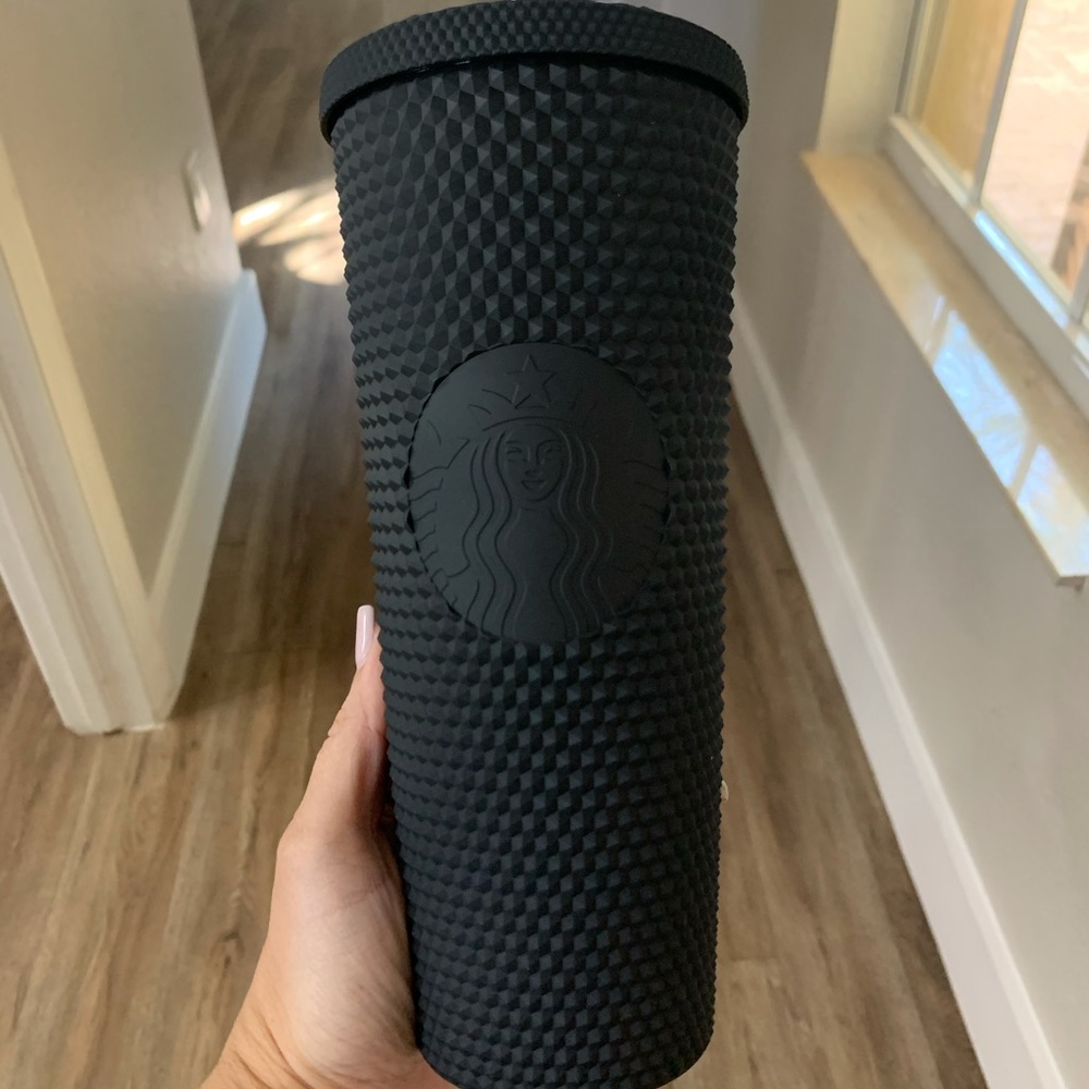 Starbucks black studded tumbler